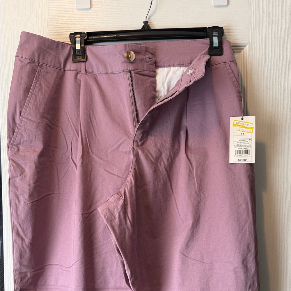 Women’s A New Day mauve khaki weight pants - NWT Sz 14